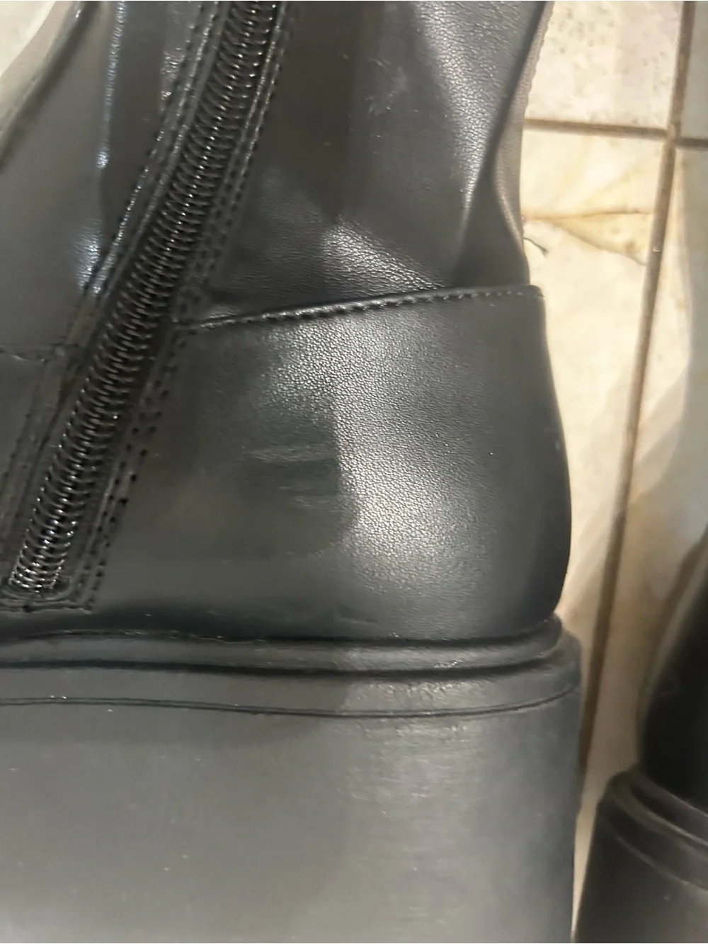 Steve Madden Black-Knee Platform Boots
